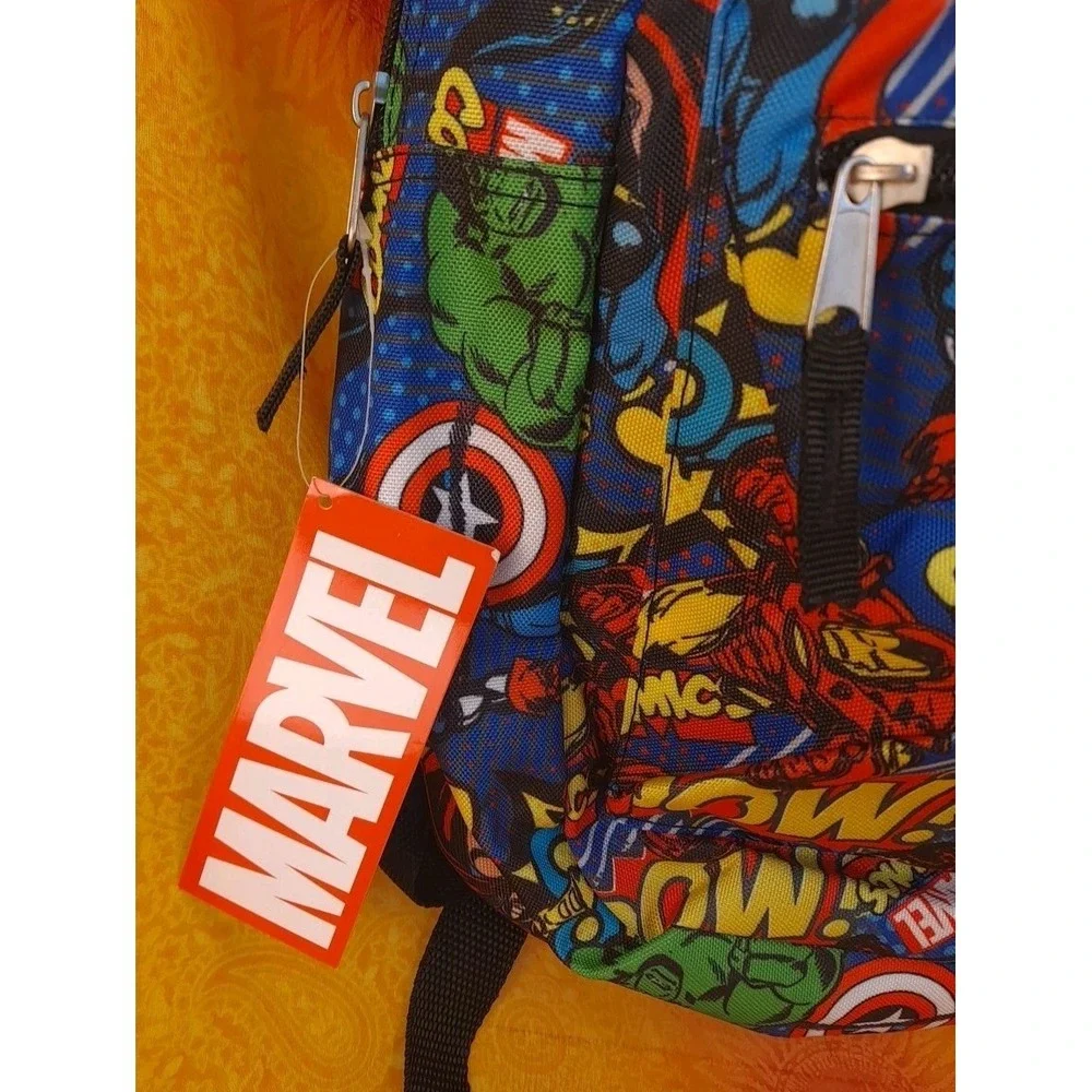 NEW Marvel SuperHero Backpack‎ IronMan Hulk Cpt America Thor Spiderman 16